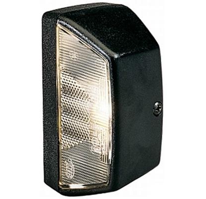 Iluminare număr de înmatriculare HELLA 2KA 003 389-061, dimensiuni 102 x 55 mm, bec R10W, alimentare 12/24 V